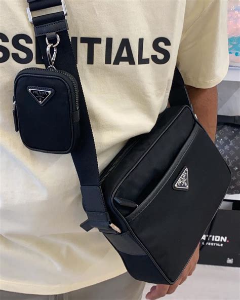 prada bag outfit men